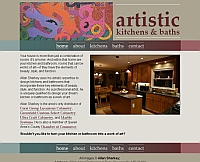 Allan Sharkey's artistic kitchens and baths website snapshot