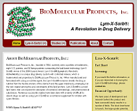 Biomolecular Products website snapshot