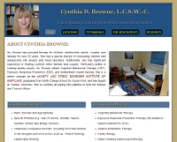 Cynthia Browne website snapshot
