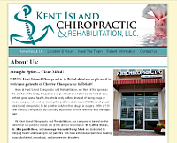 Kent Island Chiropractic website snapshot