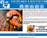 Oxford Meat and Seafood website snapshot