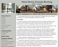 Thid Haven Friends Meeting website snapshot