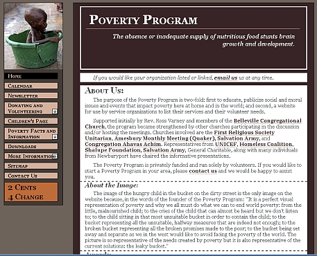 Poverty Program.com website snapshot